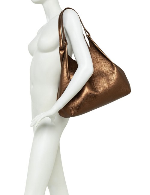 Big shoulder bag in leather DUA ESPRESSO-CASTORO
