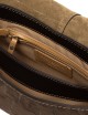 Cross-body bag in suede HELENA ROUND ESPRESSO