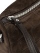Borsa a tracolla scamosciata NORA POUCH ESPRESSO