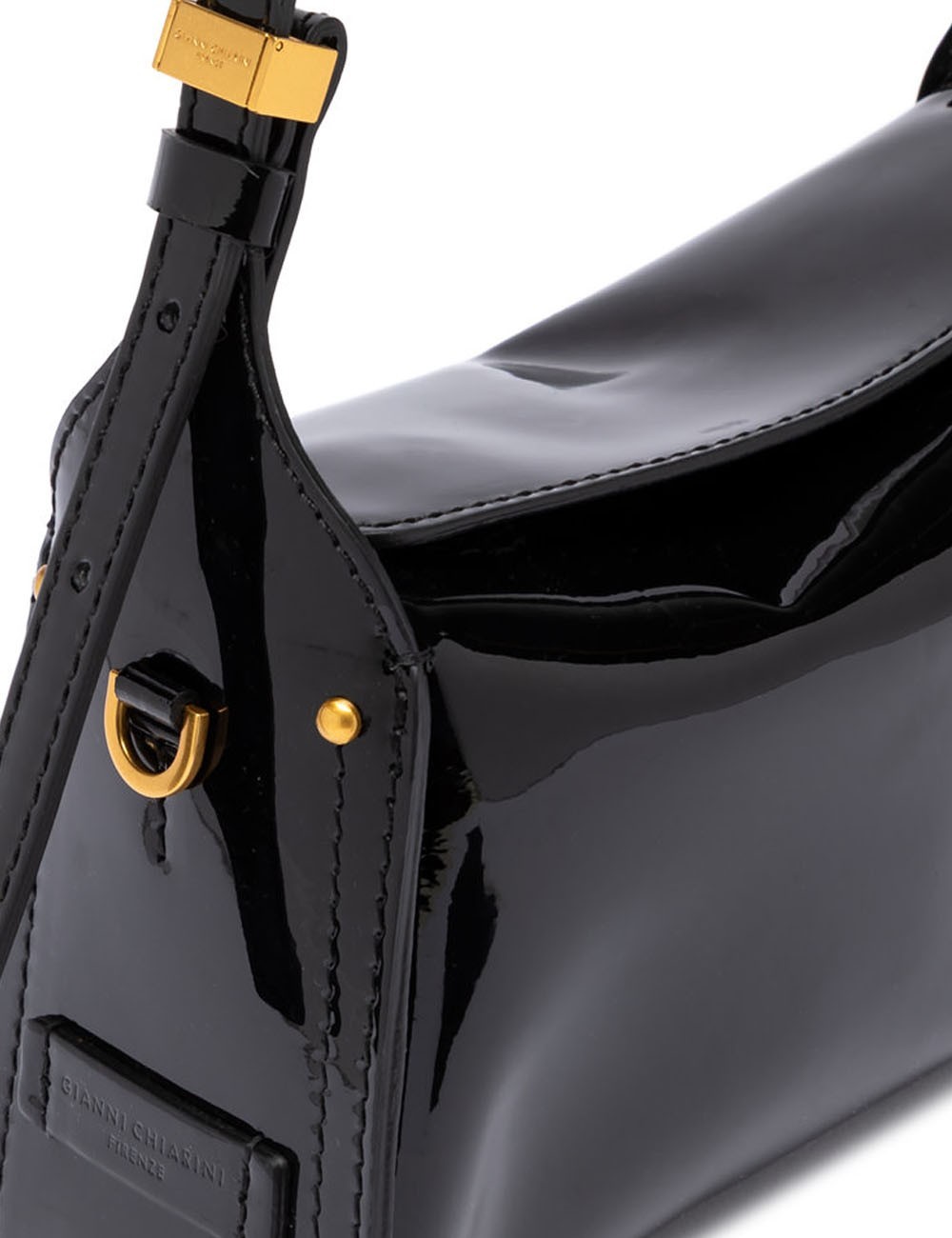 Borsa a tracolla in vernice PENELOPE NERO