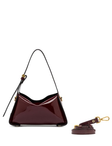 Shoulder bag patent leather PENELOPE WINE BERRY