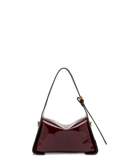 Borsa a tracolla in vernice PENELOPE WINE BERRY