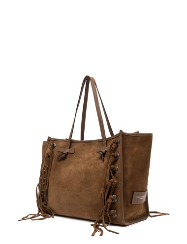 Borsa a spalla scamosciata MARCELLA COGNAC