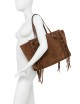 Shoulder bag in suede MARCELLA COGNAC