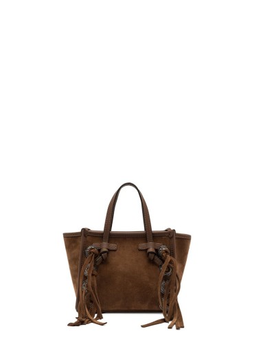 Borsa piccola a spalla scamosciata MARCELLA COGNAC