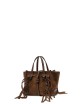 Small Shoulder bag in suede MARCELLA COGNAC