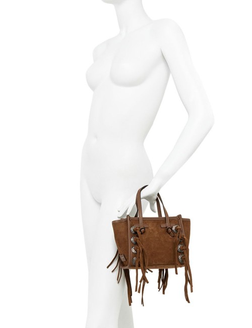 Borsa piccola a spalla scamosciata MARCELLA COGNAC
