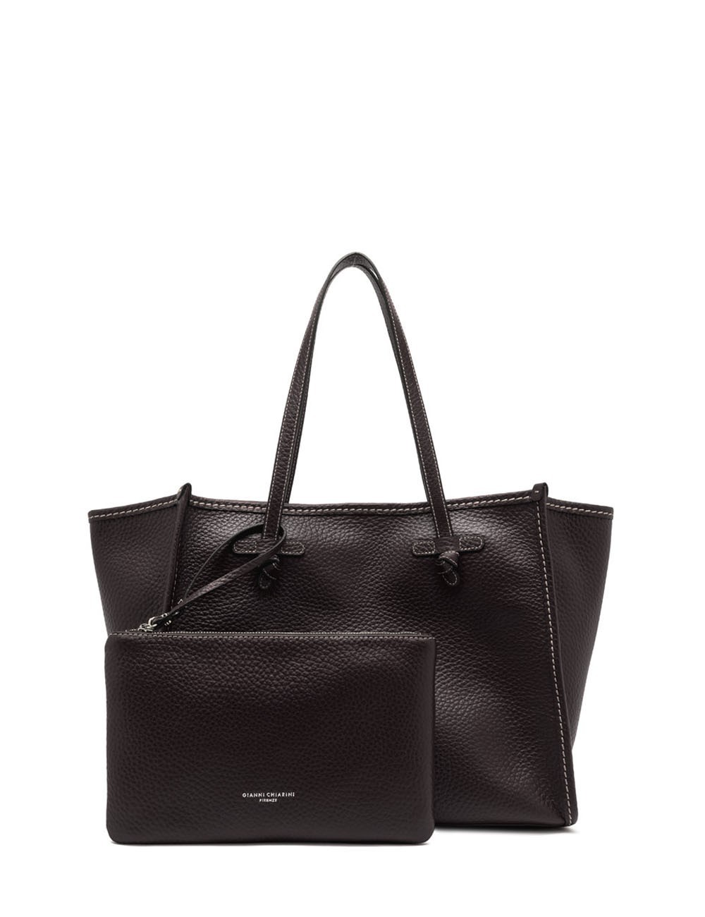 Shoulder bag in leather MARCELLA ESPRESSO
