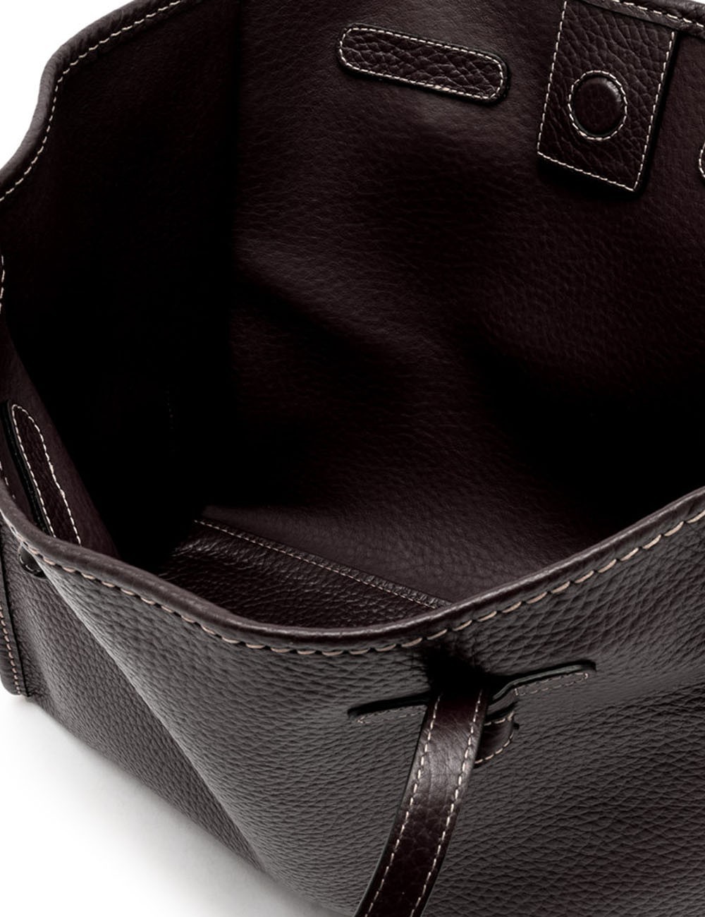 Shoulder bag in leather MARCELLA ESPRESSO