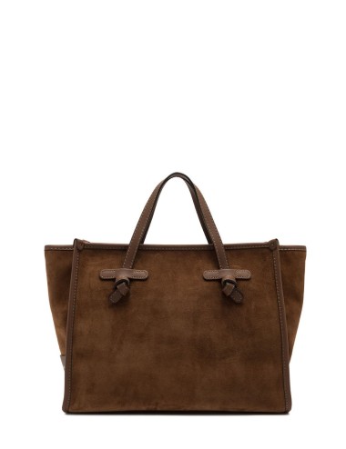 Shoulder bag in suede MISS MARCELLA 32 COGNAC