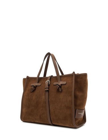 Borsa a tracolla scamosciata MISS MARCELLA 32 COGNAC