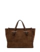 Borsa a tracolla scamosciata MISS MARCELLA 32 COGNAC
