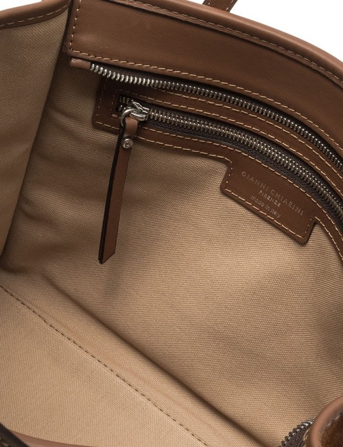Borsa a tracolla scamosciata MISS MARCELLA 32 COGNAC