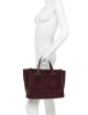 Borsa a tracolla scamosciata MISS MARCELLA 32 COGNAC