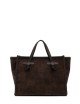Borsa a tracolla scamosciata MISS MARCELLA 32 ESPRESSO