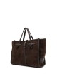 Borsa a tracolla scamosciata MISS MARCELLA 32 ESPRESSO