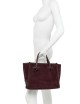Borsa a tracolla scamosciata MISS MARCELLA 32 ESPRESSO