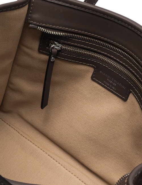 Borsa a tracolla scamosciata MISS MARCELLA 32 ESPRESSO