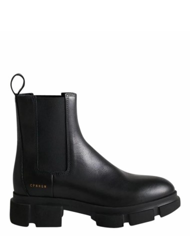 Stivaletto elasticizzato in pelle vitello nero
