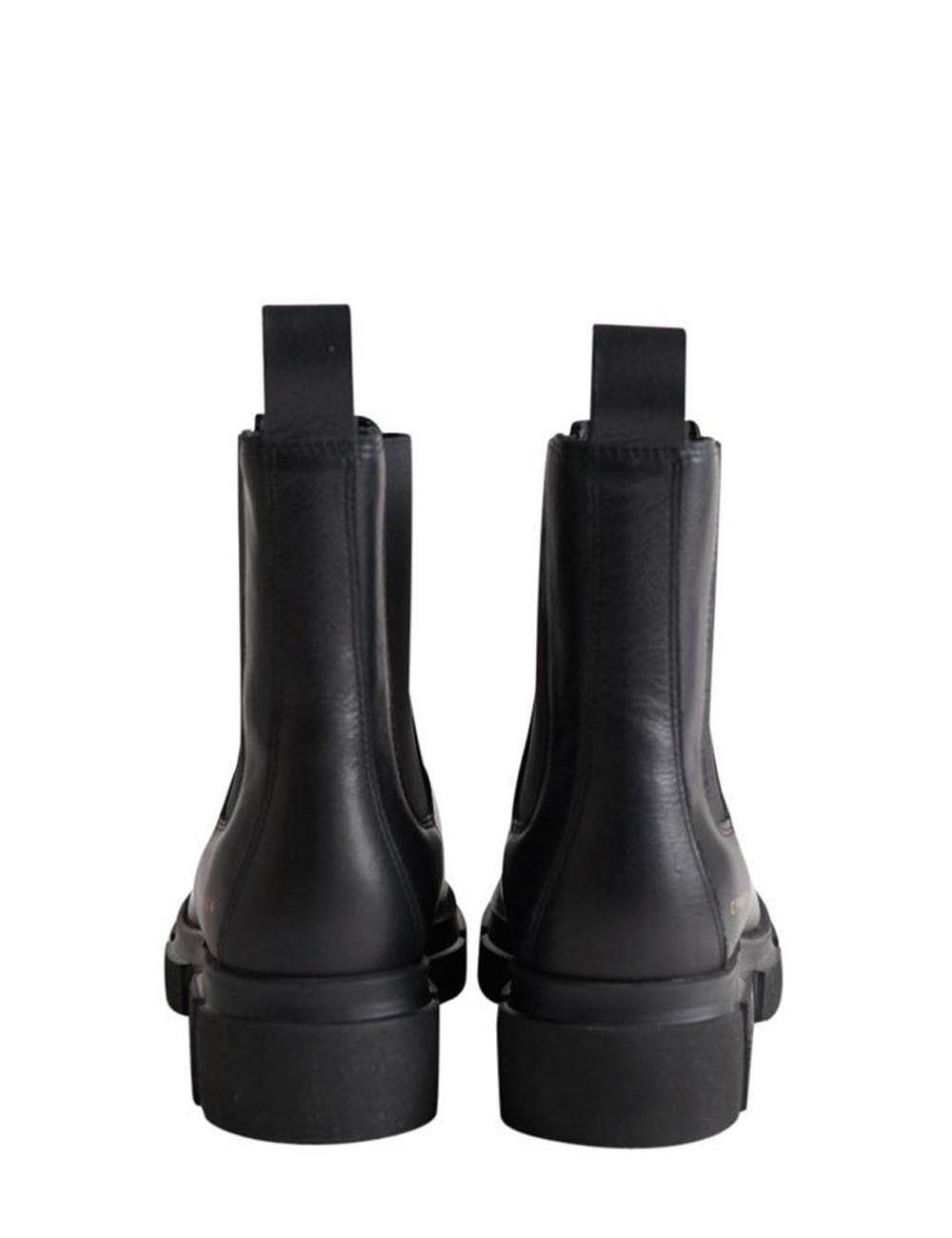 Stivaletto elasticizzato in pelle vitello nero