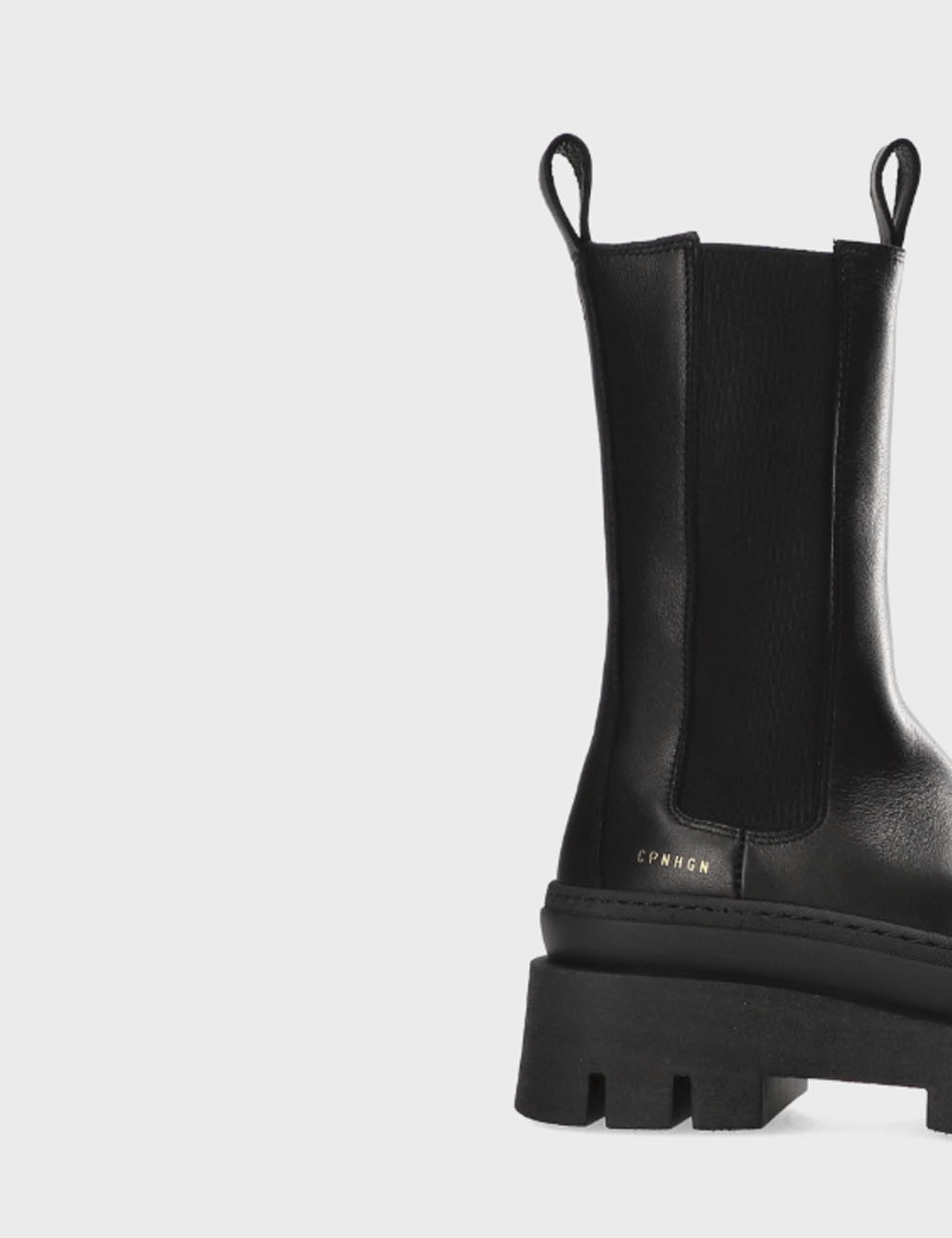 Ankle boot calfskin leather black