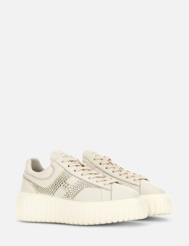 Sneakers Hogan H-Stripes yogurt white marble