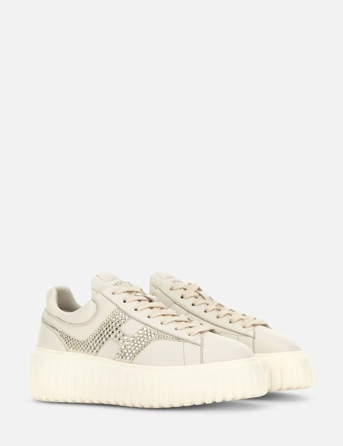 Sneakers Hogan H-Stripes yogurt white marble