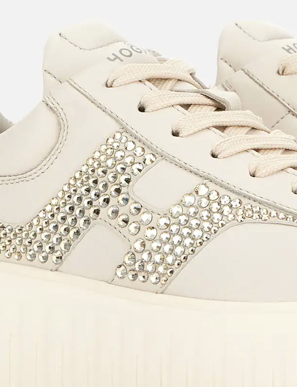 Sneakers Hogan H-Stripes yogurt white marble