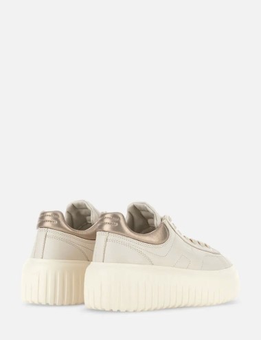 Sneakers H-Stripes Ivory Gold