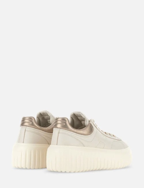 Sneakers H-Stripes Avorio Oro