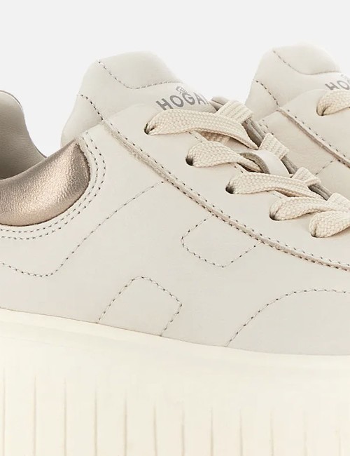 Sneakers H-Stripes Avorio Oro