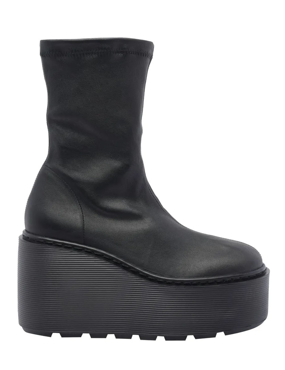 ELODIE BOOTIES LEATHER BLACK