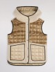 Gilet in Tessuto Tecnico a Quadri marrone beige