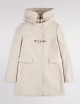 Toggle Coat in Mélange Wool Fabric white bianco