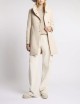 Romantic Coat in Mélange Wool Fabric white