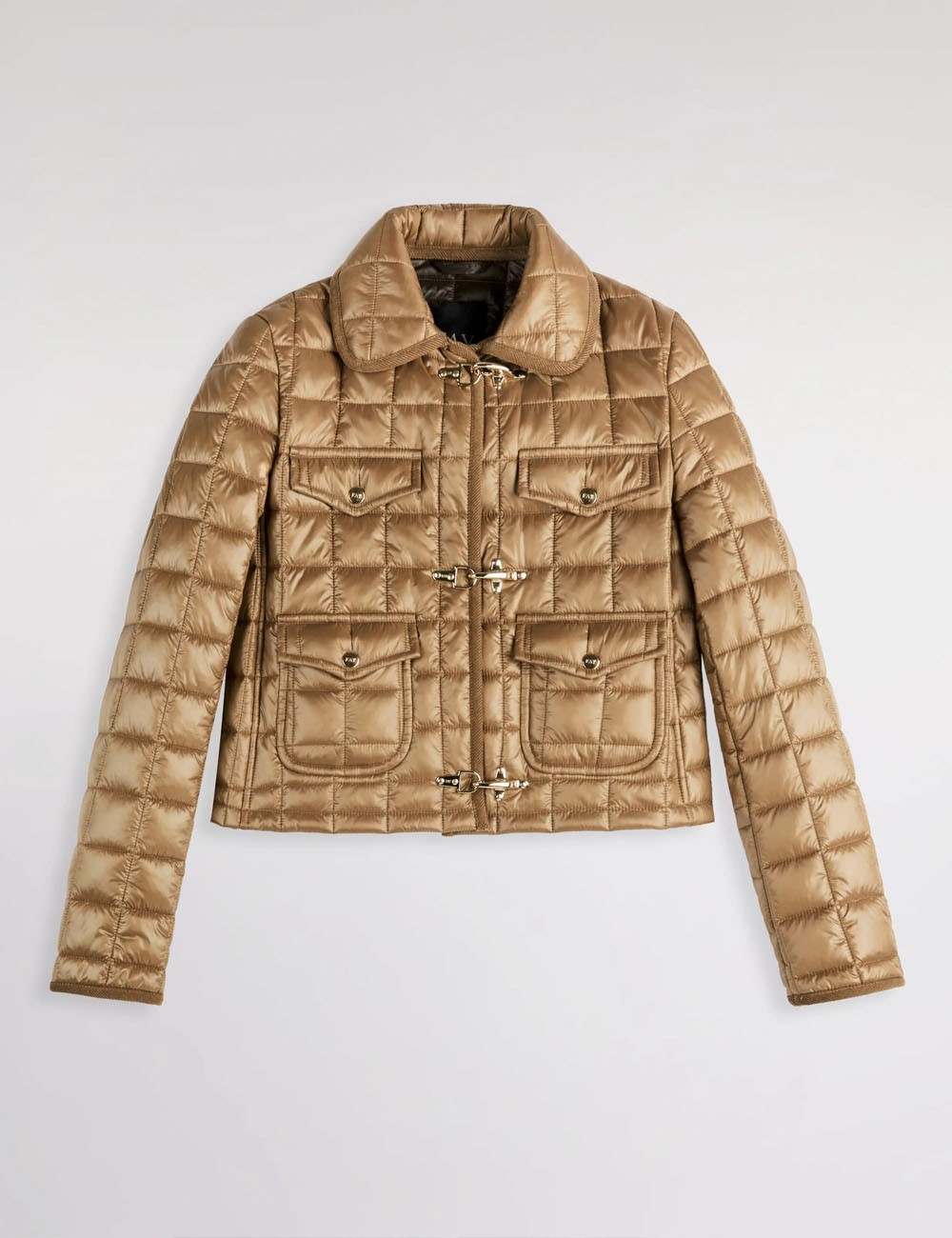 3 Ganci in Tessuto Tecnico a Quadri beige