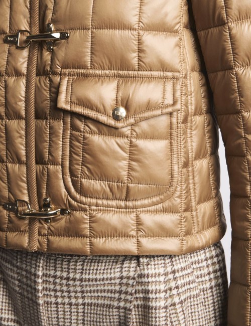 3 Ganci in Tessuto Tecnico a Quadri beige