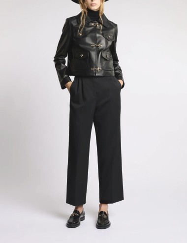 3 Ganci in Nappa Leather black