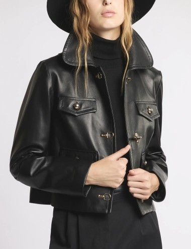 3 Ganci in Nappa Leather black