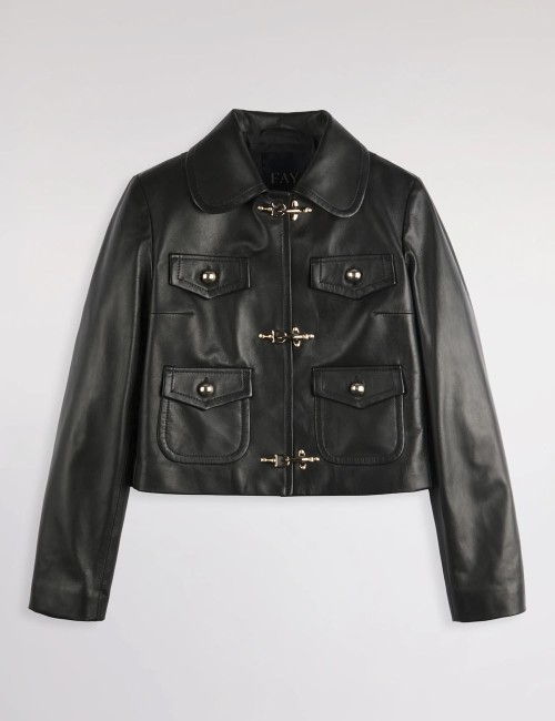 3 Ganci in Nappa Leather black