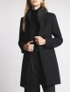 Romantic Coat in Panno di Lana nero