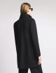 Romantic Coat in Panno di Lana nero