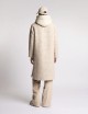 Cappotto Double Front in Resca di Lana e Mohair