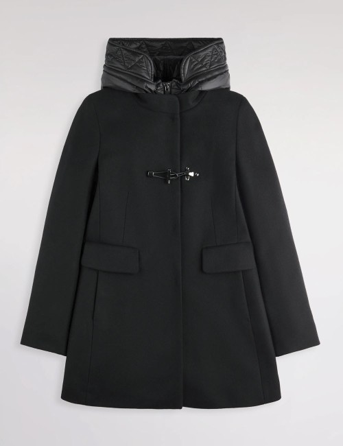 Toggle Coat in Panno di Lana nero