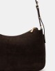 Borsa a spalla convertibile Nolita media in nabuk cioccolato