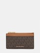 Jet Set Small Signature Logo Card Case BRN/ACORN
