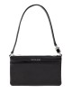 Pochette da polso convertibile Jet Set media in pelle martellata nera