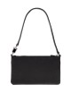 Pochette da polso convertibile Jet Set media in pelle martellata nera