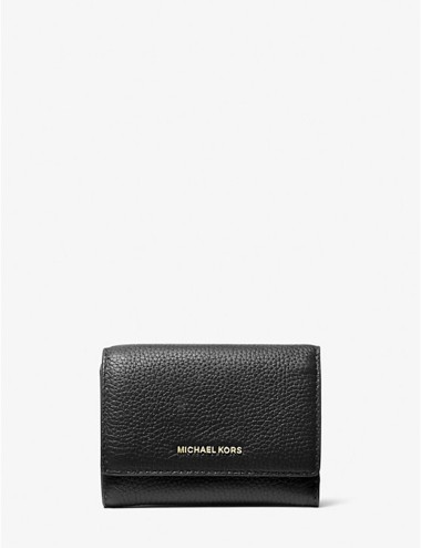 Bryant Medium Pebbled Leather Wallet black