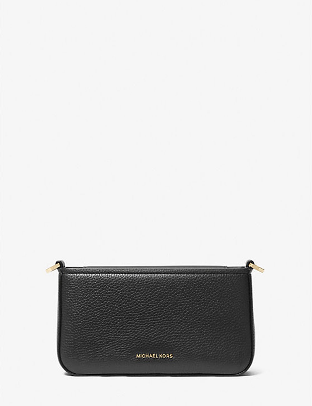 Bryant Small Pebbled Leather Convertible Pochette black